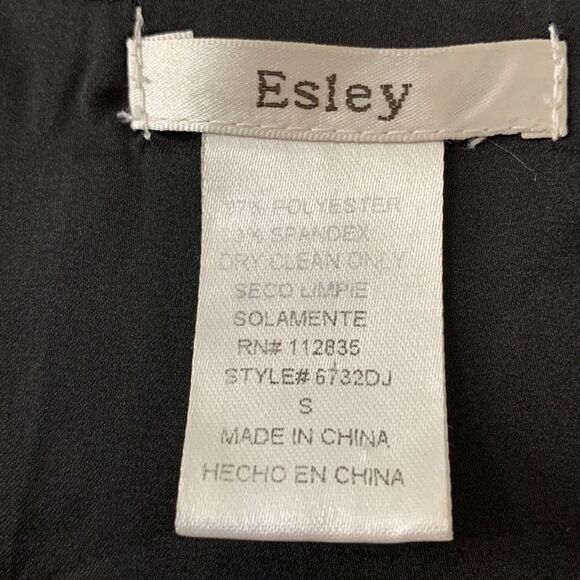 Easley Size Small beaded v neck dress with fringed shoulder detail - Picture 4 of 10